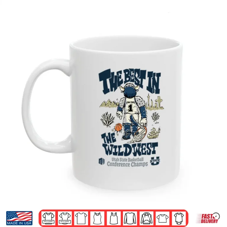 Mug The Best In The Wildwest Utah State Basketball Conference Champs Shirt