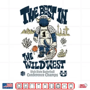 Design The Best In The Wildwest Utah State Basketball Conference Champs Shirt