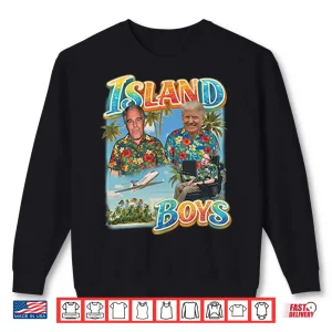 Sweatshirt Trump Epstein Hawking Island Boys Shirt
