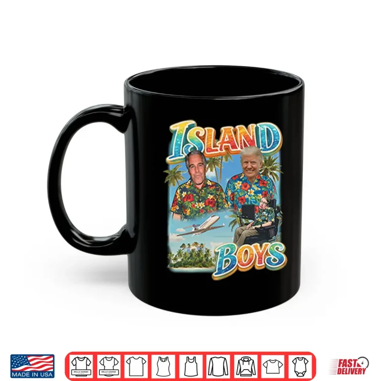 Mug Trump Epstein Hawking Island Boys Shirt
