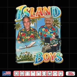 Design Trump Epstein Hawking Island Boys Shirt