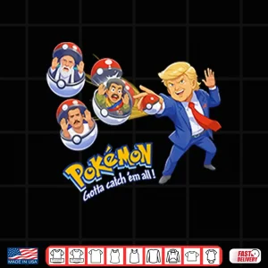 Design Trump Iran Leader Maduro El Mencho Pokemon Shirt