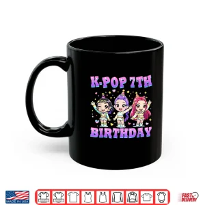 Mug 7 Years Old Birthday K pop Kids 7th Bday Girls K pop Shirt