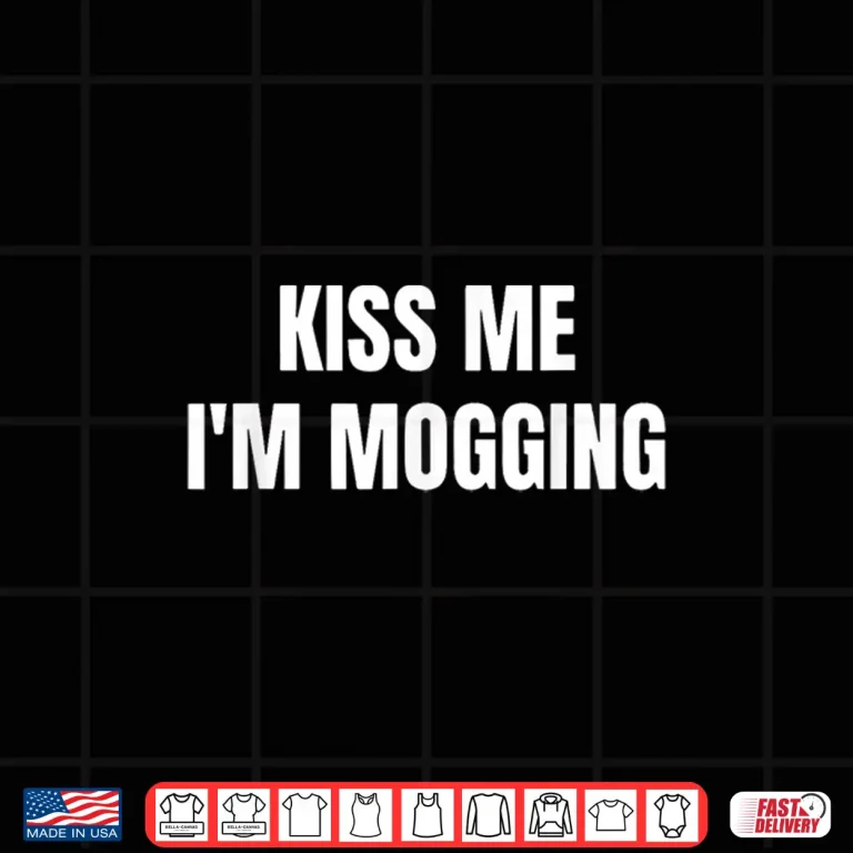 Design Kiss Me Im Mogging Funny St. Patricks Day Shamrock Shirt