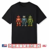 Binary Code Robot Retro 01 10 11 Programming Humor Vintage Shirt