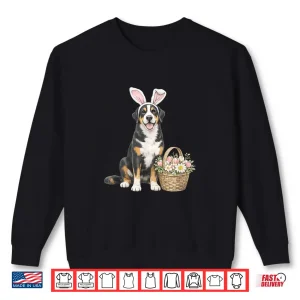 Sweatshirt Easter Swissy Bunny Greater Swiss Mountain Dog Spring Rabbit Shirt