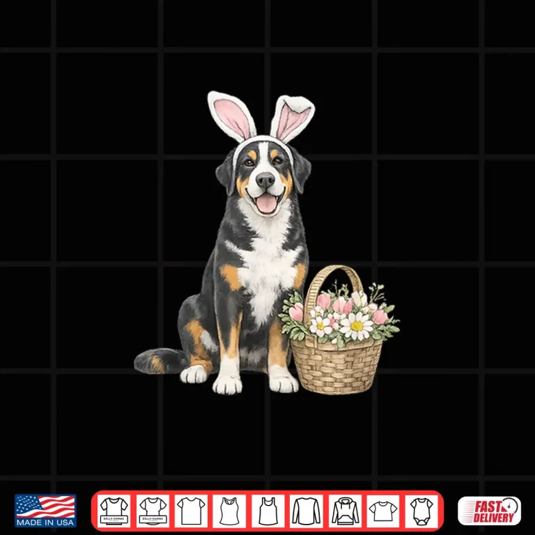 Design Easter Swissy Bunny Greater Swiss Mountain Dog Spring Rabbit Shirt
