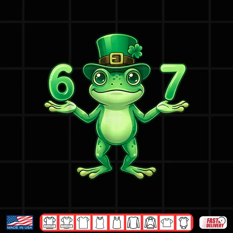 Design Leprechaun Frog 6 7 St Patricks Day 67 Meme Boys Kids Youth Shirt