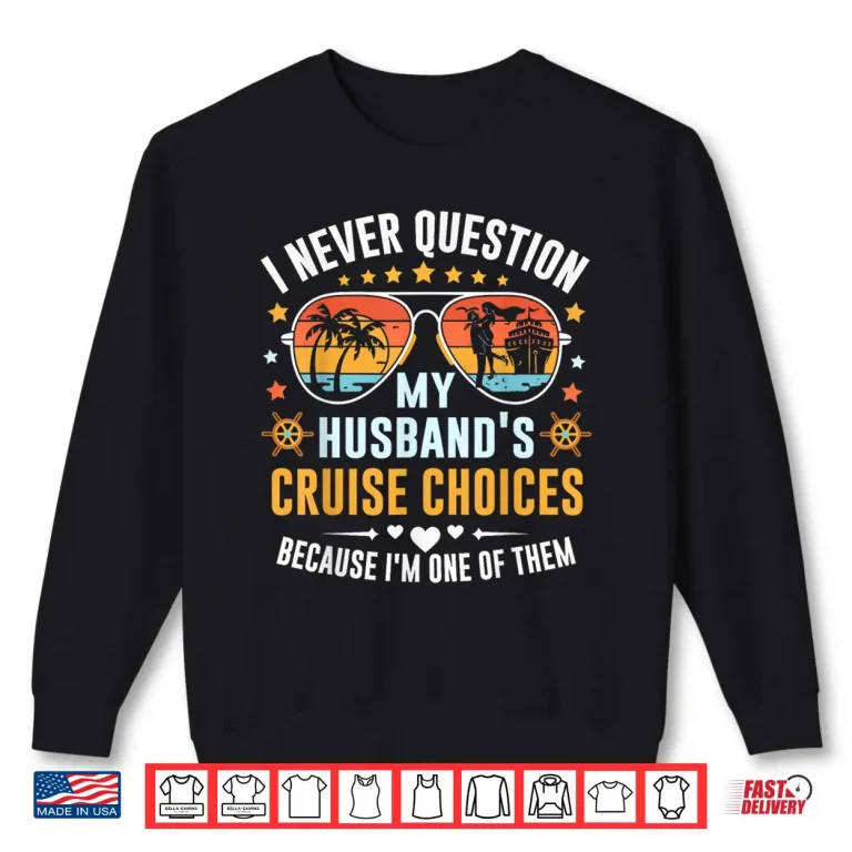 Sweatshirt Matching Couples Cruise Women Candy Husband and Wife Cruise Shirt