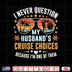 Design Matching Couples Cruise Women Candy Husband and Wife Cruise Shirt