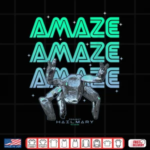 Design Project Hail Mary Amazing Rocky The Alien Neon Portrait Shirt