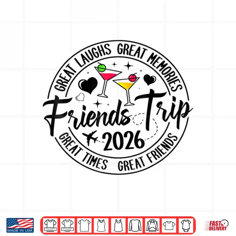 Design Trip Vacation 2026 Friends Matching Group Shirt