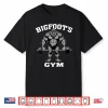 Bigfoot Gym Sasquatch Bodybuilding Weightlifting Humor Funny Shirt