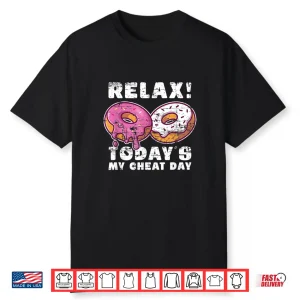 Bodybuilding Food Diet Donut Workout Cheat Day Humor Funny Shirt