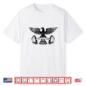 Bodybuilding Weightlifting Workout Home Gym Eagle Vintage Shirt