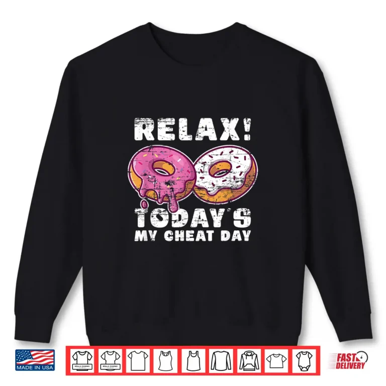 Sweatshirt Bodybuilding Food Diet Donut Workout Cheat Day Humor Funny Shirt
