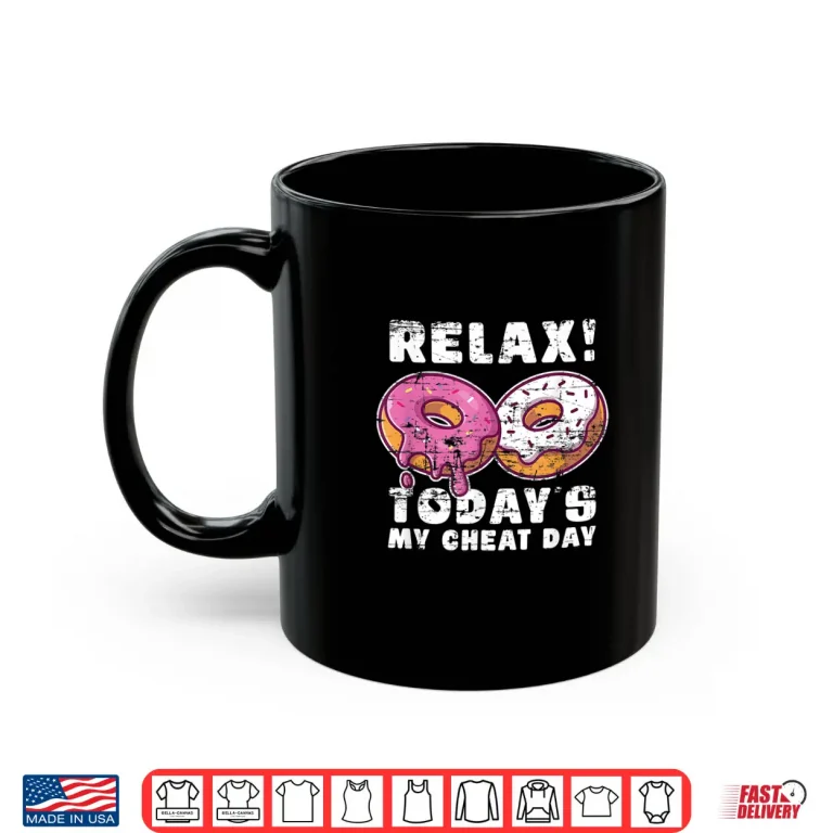 Mug Bodybuilding Food Diet Donut Workout Cheat Day Humor Funny Shirt