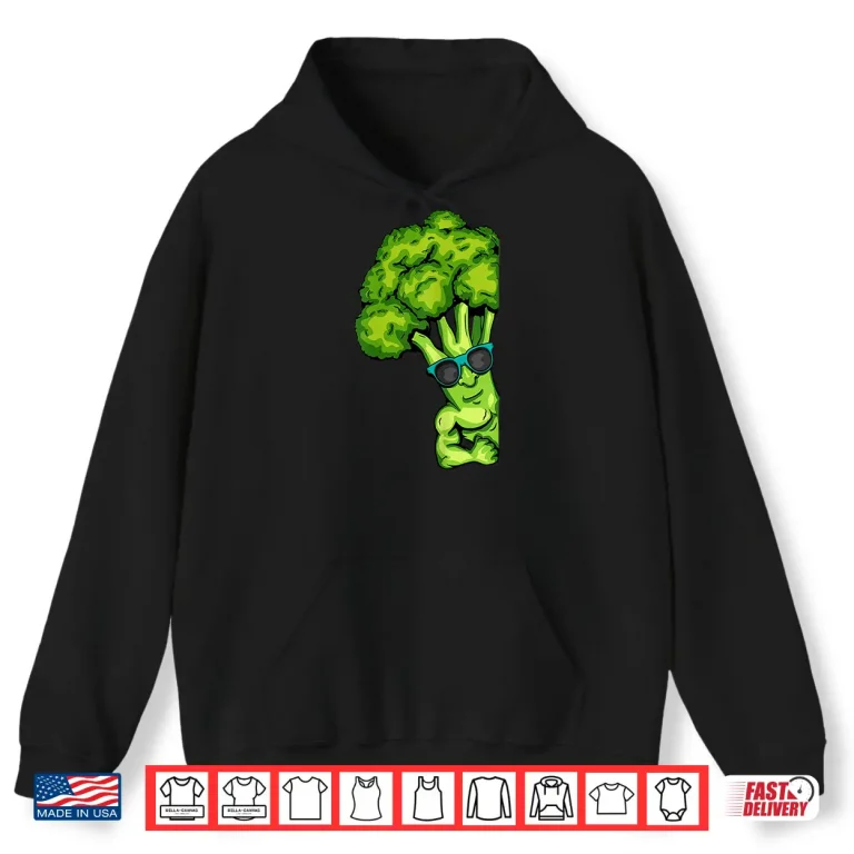 Hoodie Broccoli Lover Healthy Vegetables Gym Fitness Bodybuilding Shirt