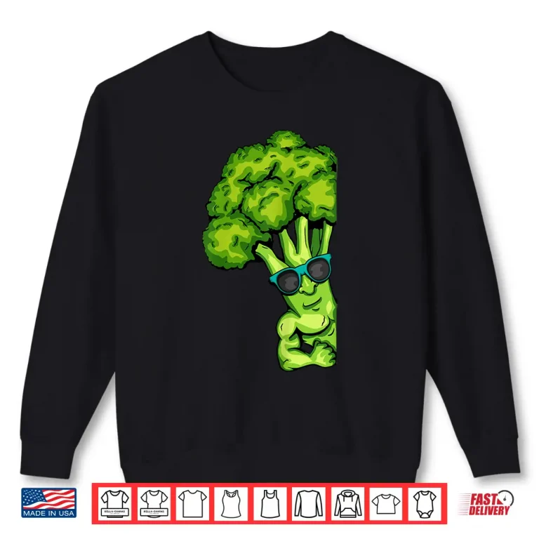 Sweatshirt Broccoli Lover Healthy Vegetables Gym Fitness Bodybuilding Shirt