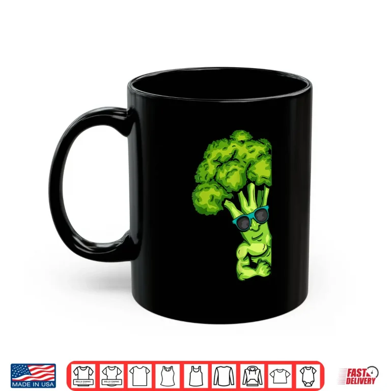 Mug Broccoli Lover Healthy Vegetables Gym Fitness Bodybuilding Shirt