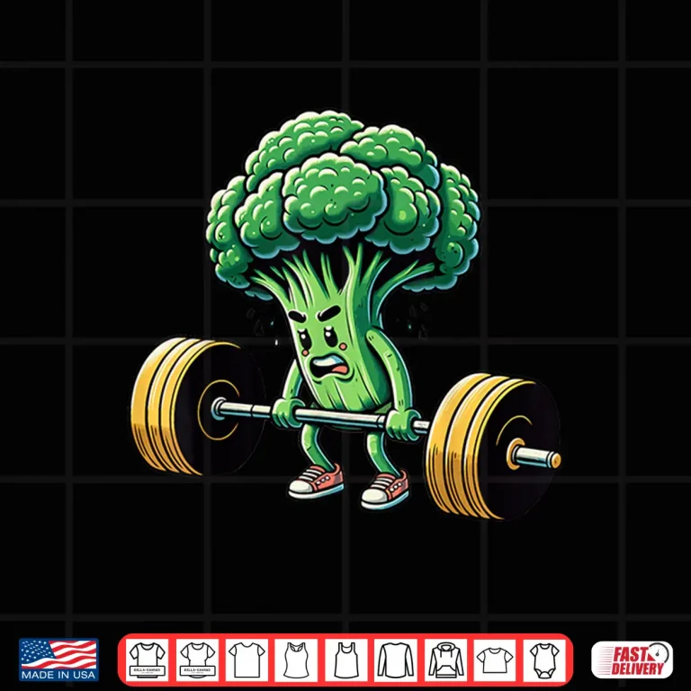 Design Deadlift Broccoli Gym Fitness Motivation Bodybuilding Graphic Shirt