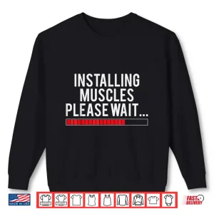 Sweatshirt Gym Pun Weightlifting Muscle Crew Workout Weightlifter Humor Funny Shirt