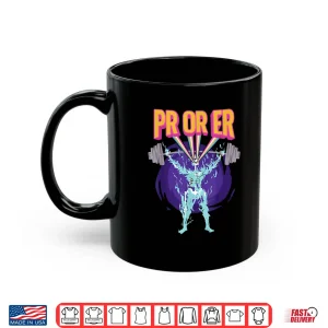 Mug PR Or ER Workout Bodybuilding Gym Weightlifting Statement Shirt