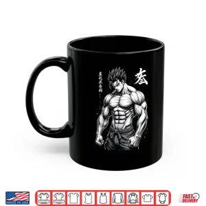 Mug Powerlifter Japanese Anime Style Muscle Bodybuilder Gym Shirt