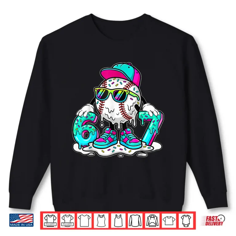 Sweatshirt 67 Baseball Life Style 101 Apparel Youth Drip Baseball Boys Shirt