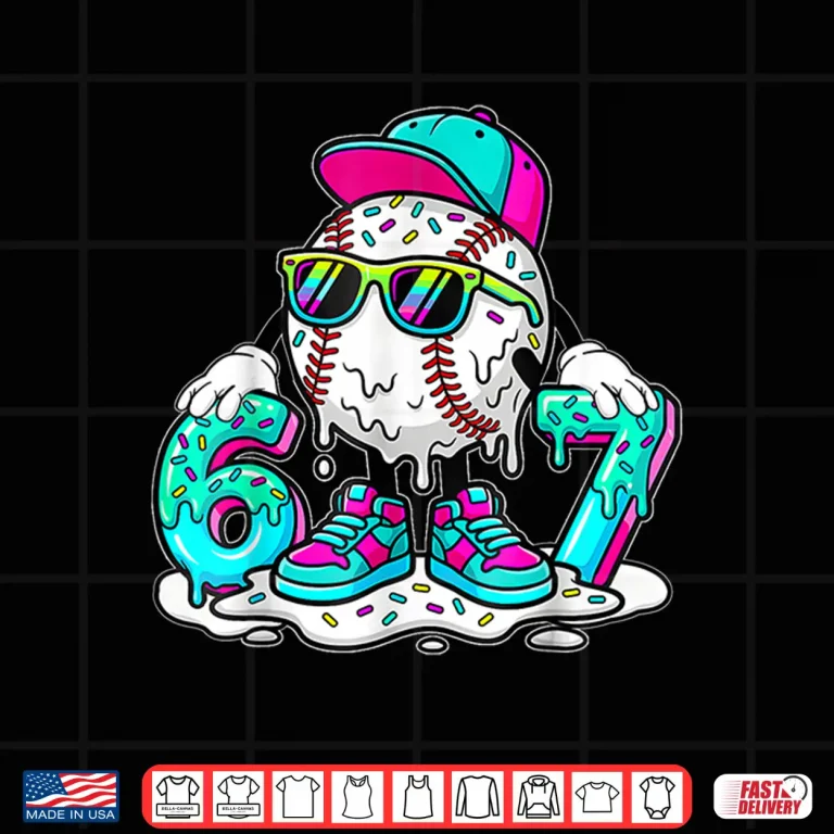 Design 67 Baseball Life Style 101 Apparel Youth Drip Baseball Boys Shirt