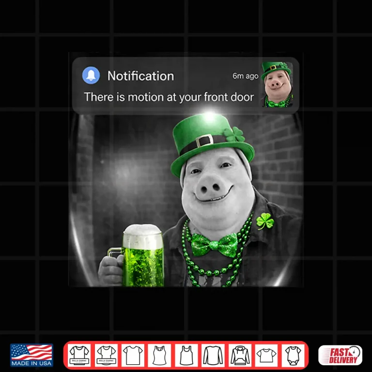 Design Funny St Patricks Day John Pork with Motion Meme Shirt