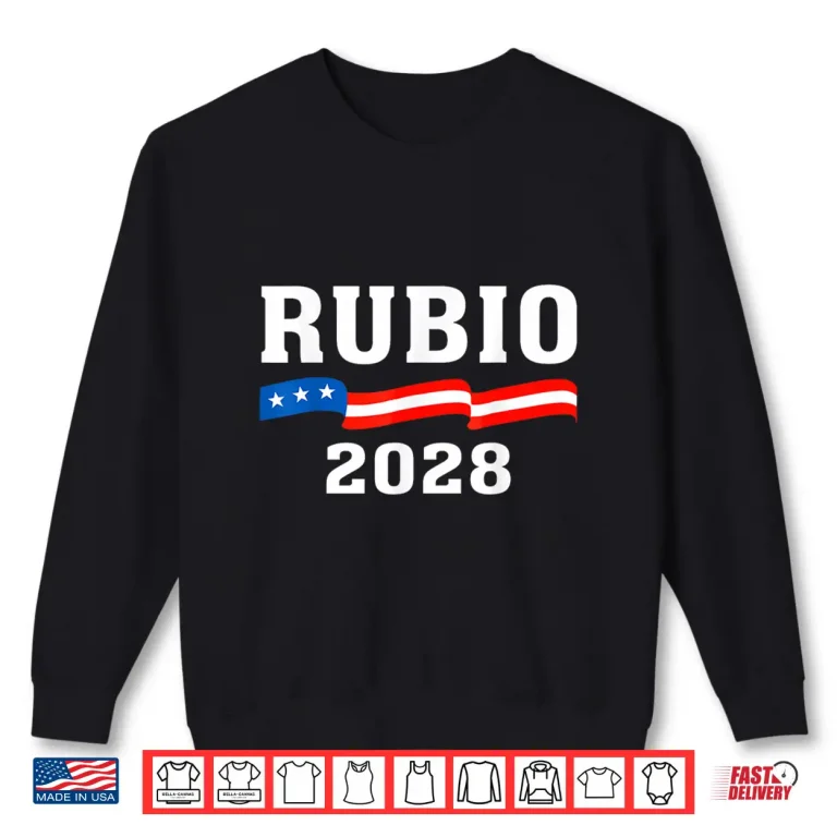 Sweatshirt Marco Rubio 2028 President 48 US Flag We The People Retro Shirt