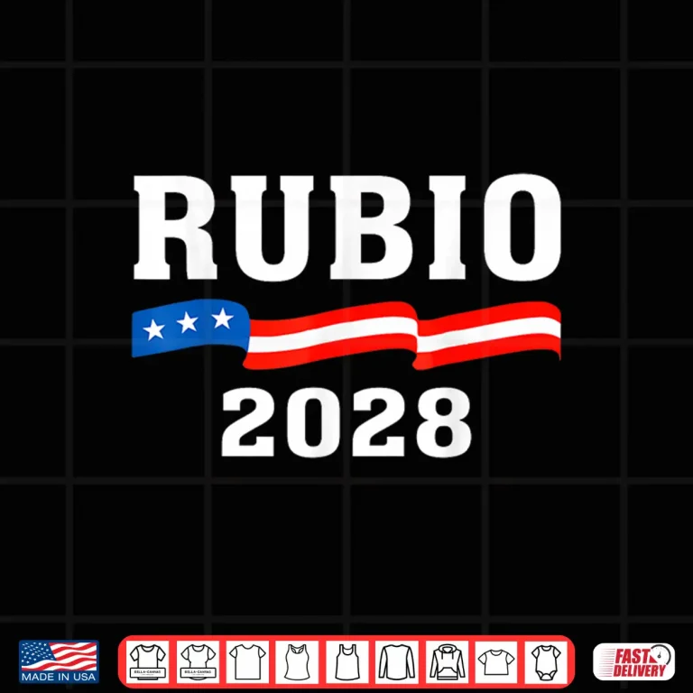 Design Marco Rubio 2028 President 48 US Flag We The People Retro Shirt