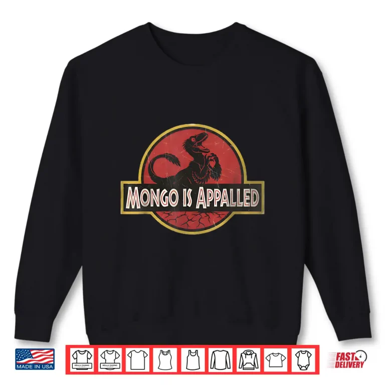 Sweatshirt Retro Mongo is Appalled Vintage Riding Dinosaur Womens Shirt