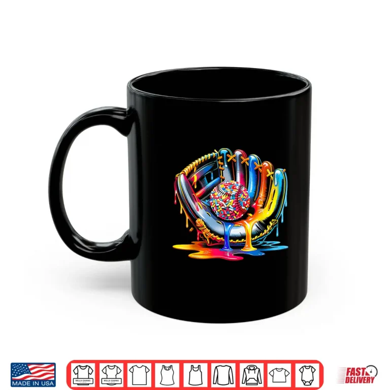 Mug Baseball Drip for Boys Ice Cream Drip Baseball Stuff Lover Shirt