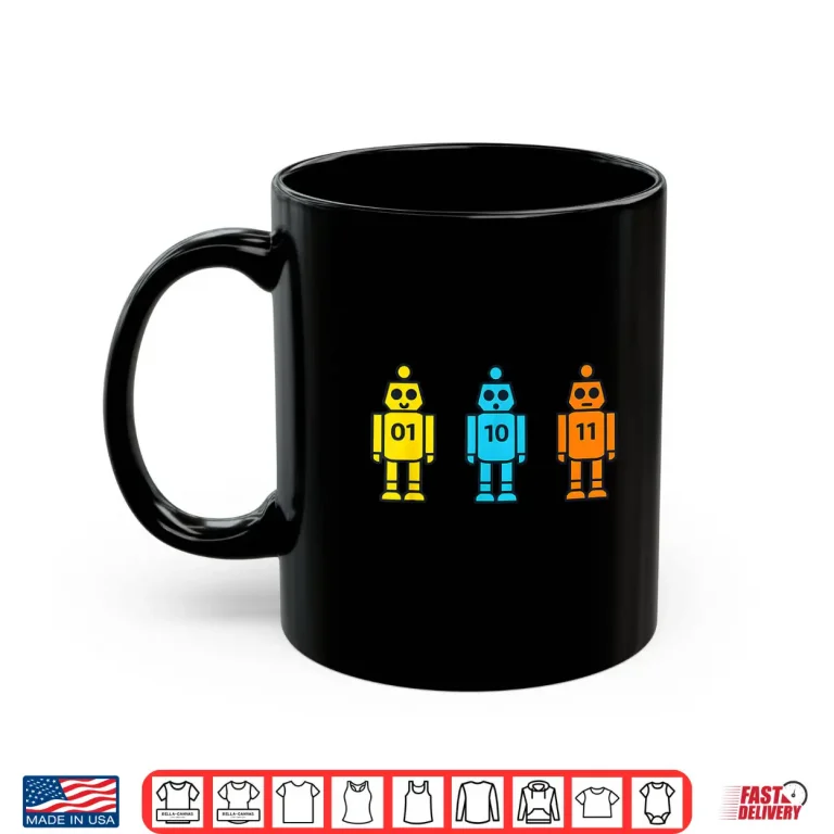 Mug Funny Binary Robot Shirt