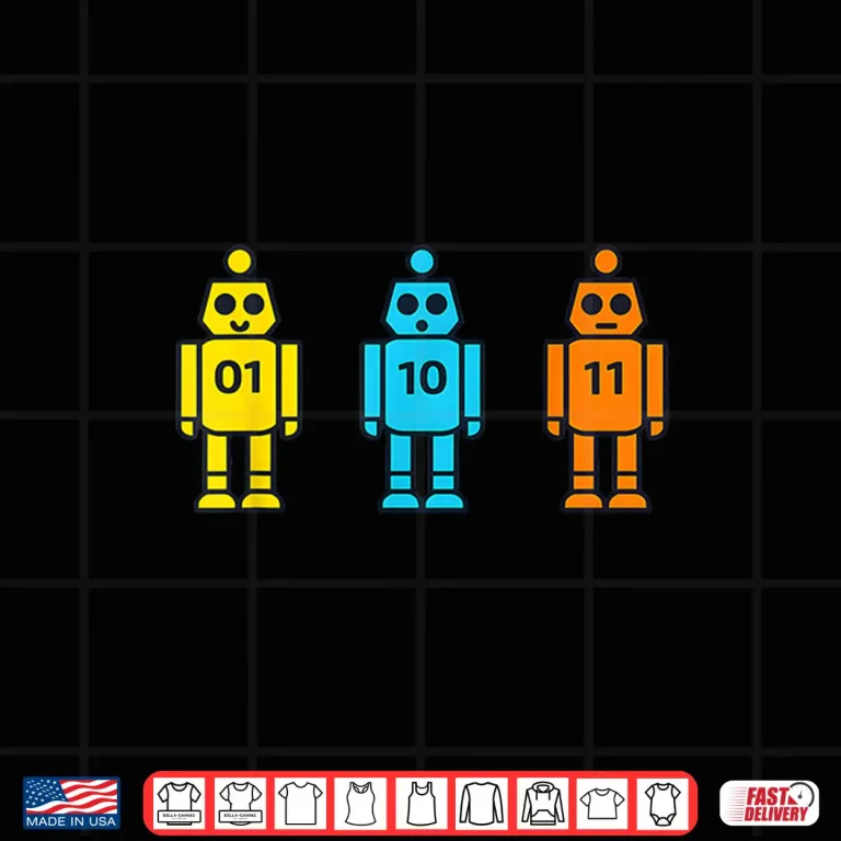 Design Funny Binary Robot Shirt
