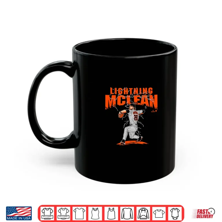 Mug Nolan McLean Lightning New York Baseball Shirt