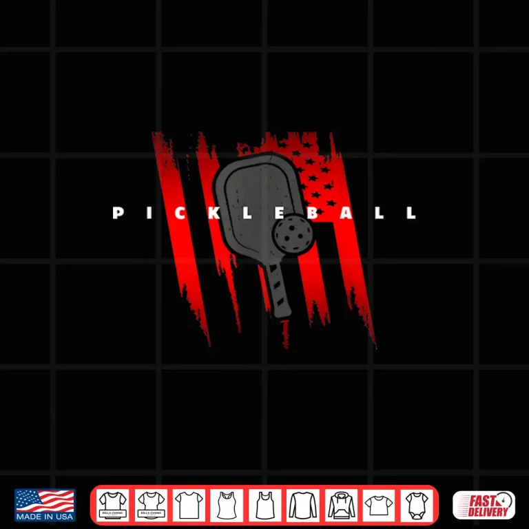 Design American Flag Patriotic Pickleball Apparel Athletic Graphic Shirt