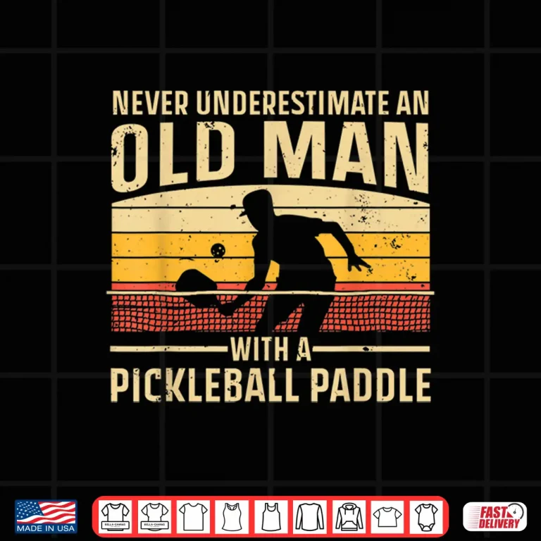 Design Cool Paddle Art Pickleball Player Professional Design Shirt