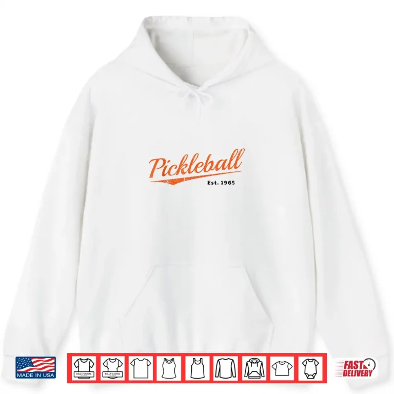 Hoodie Established Nineteen Sixty Five Pickleball Gift Retro Shirt