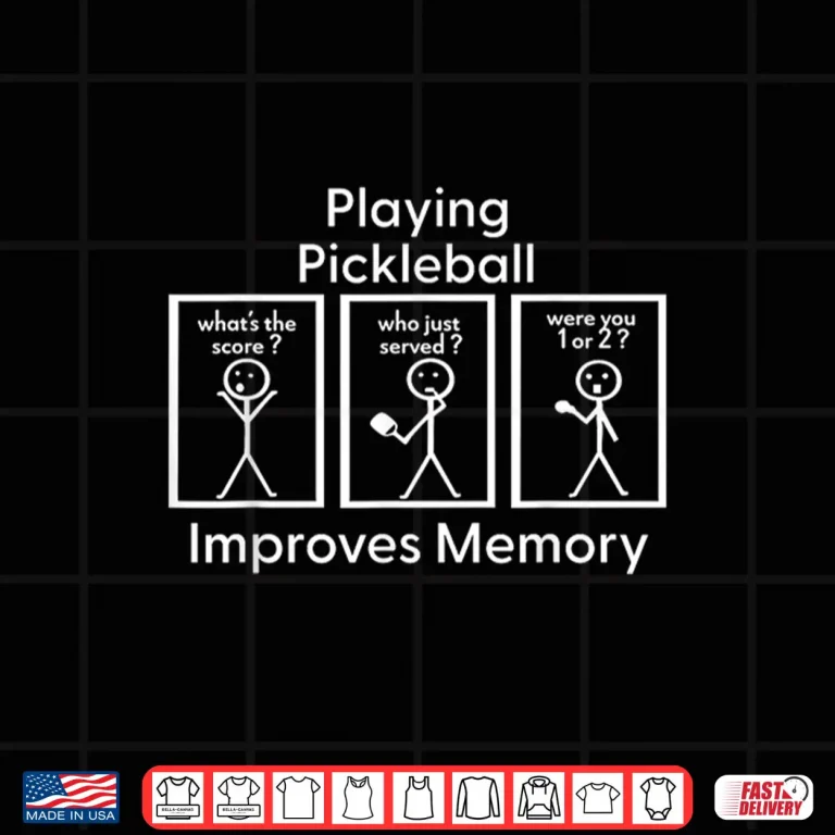 Design Improves Memory Pickleball Game Day Graphic Shirt