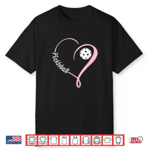 Ladies Valentines Day Pickleball Lover Professional Graphic Shirt
