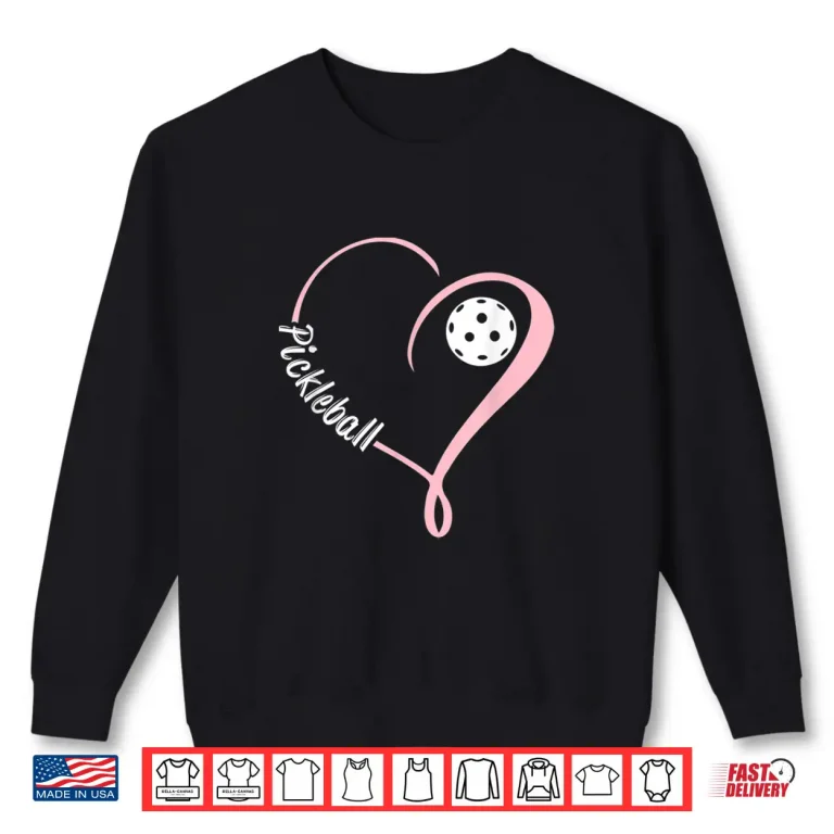 Sweatshirt Ladies Valentines Day Pickleball Lover Professional Graphic Shirt