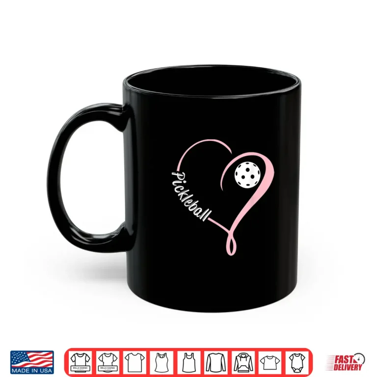 Mug Ladies Valentines Day Pickleball Lover Professional Graphic Shirt