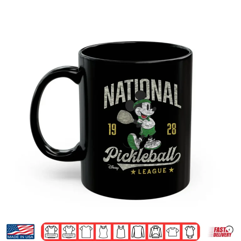 Mug Mickey Mouse Pickleball National League Athletic Graphic Shirt