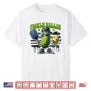 Paddleball Pickle Ballin Pickleball Player Humor Funny Shirt