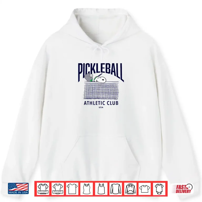 Hoodie Peanuts Pickleball Athletic Club Professional Graphic Shirt