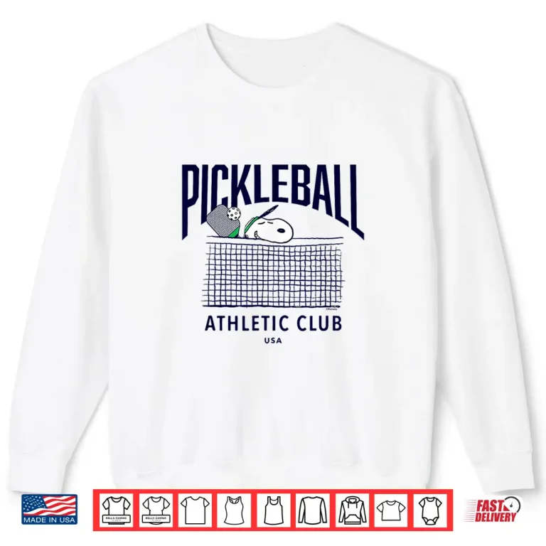 Sweatshirt Peanuts Pickleball Athletic Club Professional Graphic Shirt