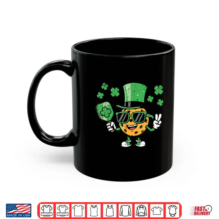 Mug Saint Paddys Irish Pickleball St Patricks Day Graphic Shirt